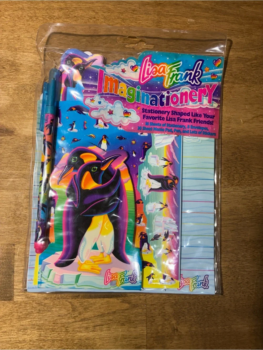 Vintage Lisa Frank Imaginationery Penguin Stationery Set 90s Sealed